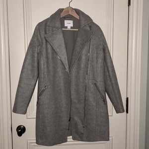 Old Navy Womens Grey Zipper Coat